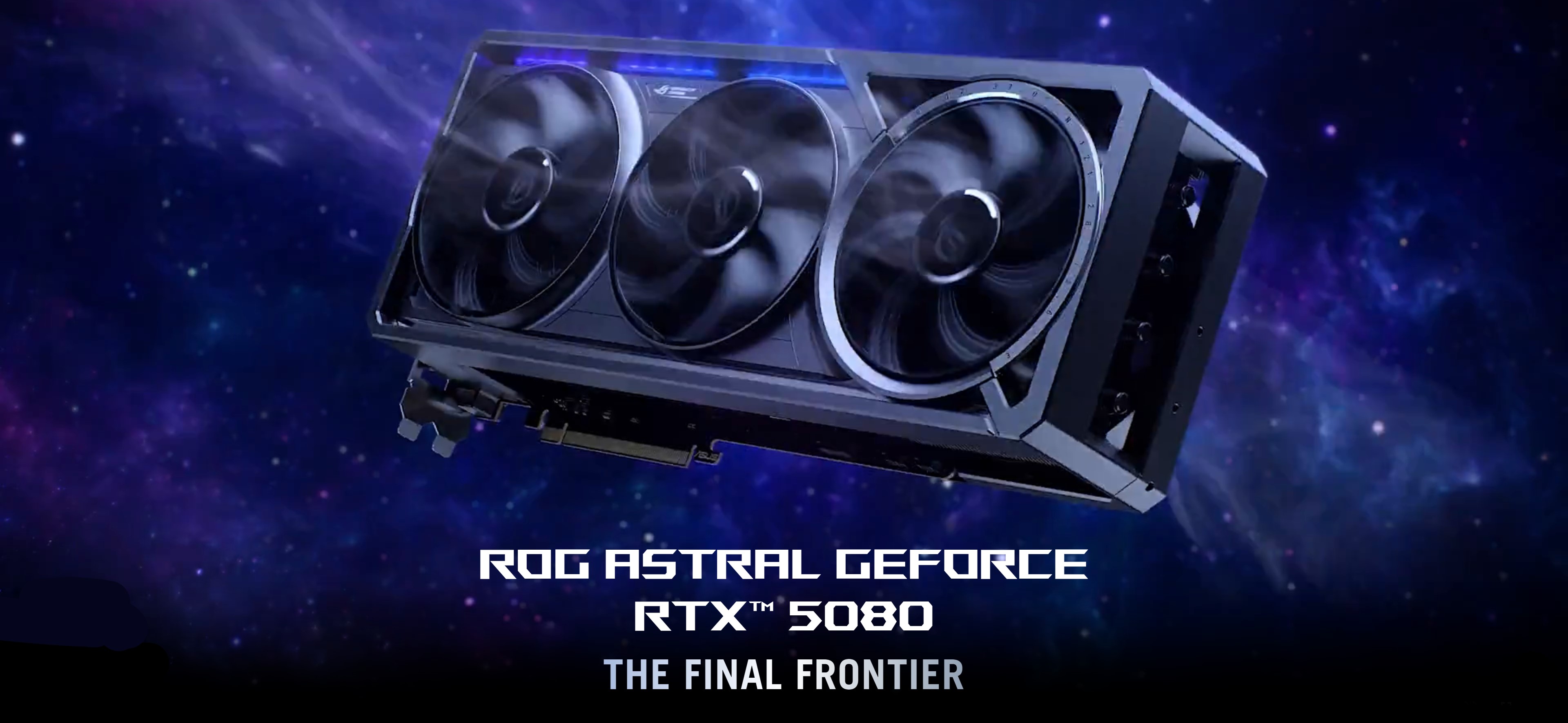 A large marketing image providing additional information about the product ASUS GeForce RTX 5080 ROG Astral Gaming OC 16GB GDDR7  - Additional alt info not provided